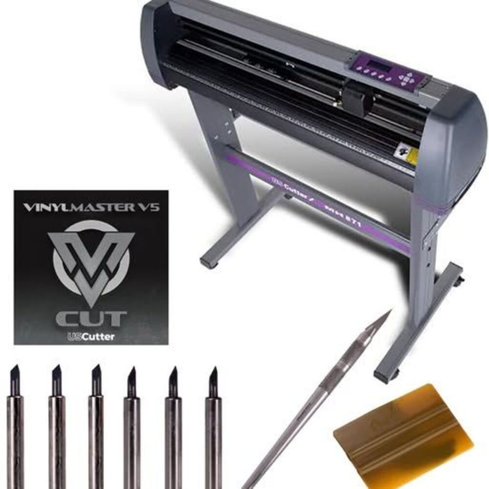 USCutter 28" Vinyl Cutter Machine+ VinylMaster  w/ Stand + Extras NEW Never Used